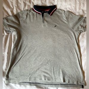 Men’s Nautica SuperSoft Grey Cotton Polo